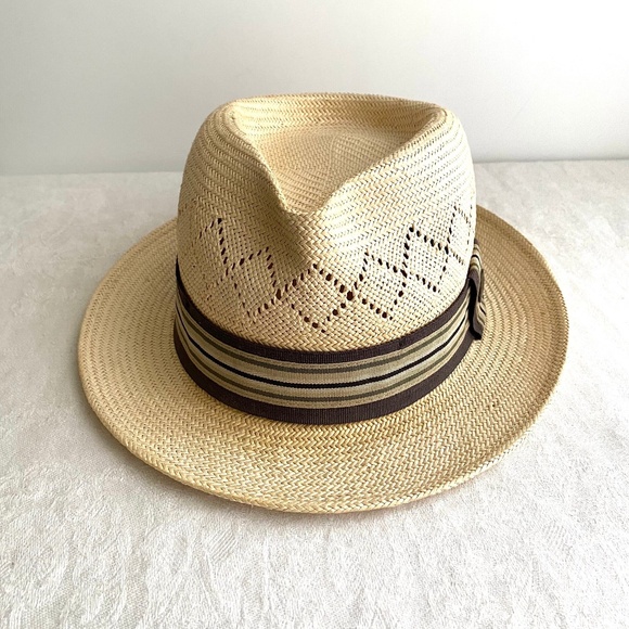 Goorin Bros. Straw Fedora Unisex Size Small